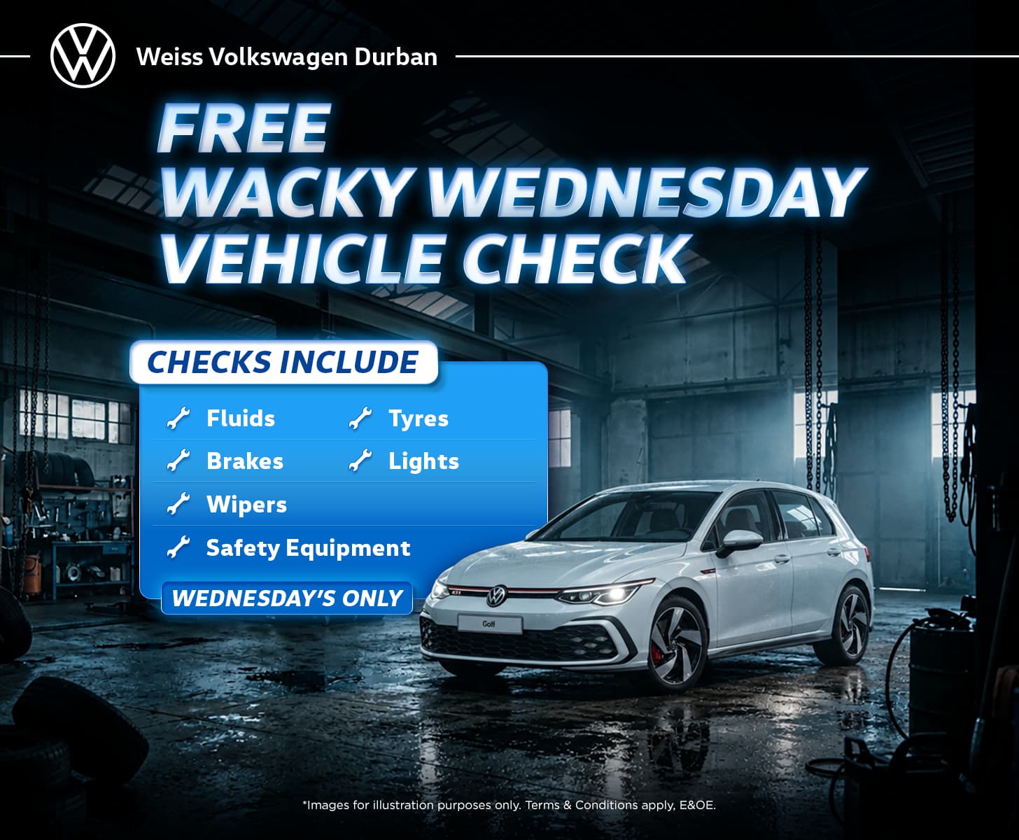 Volkswagen Free Wacky Wednesday Vehicle Check