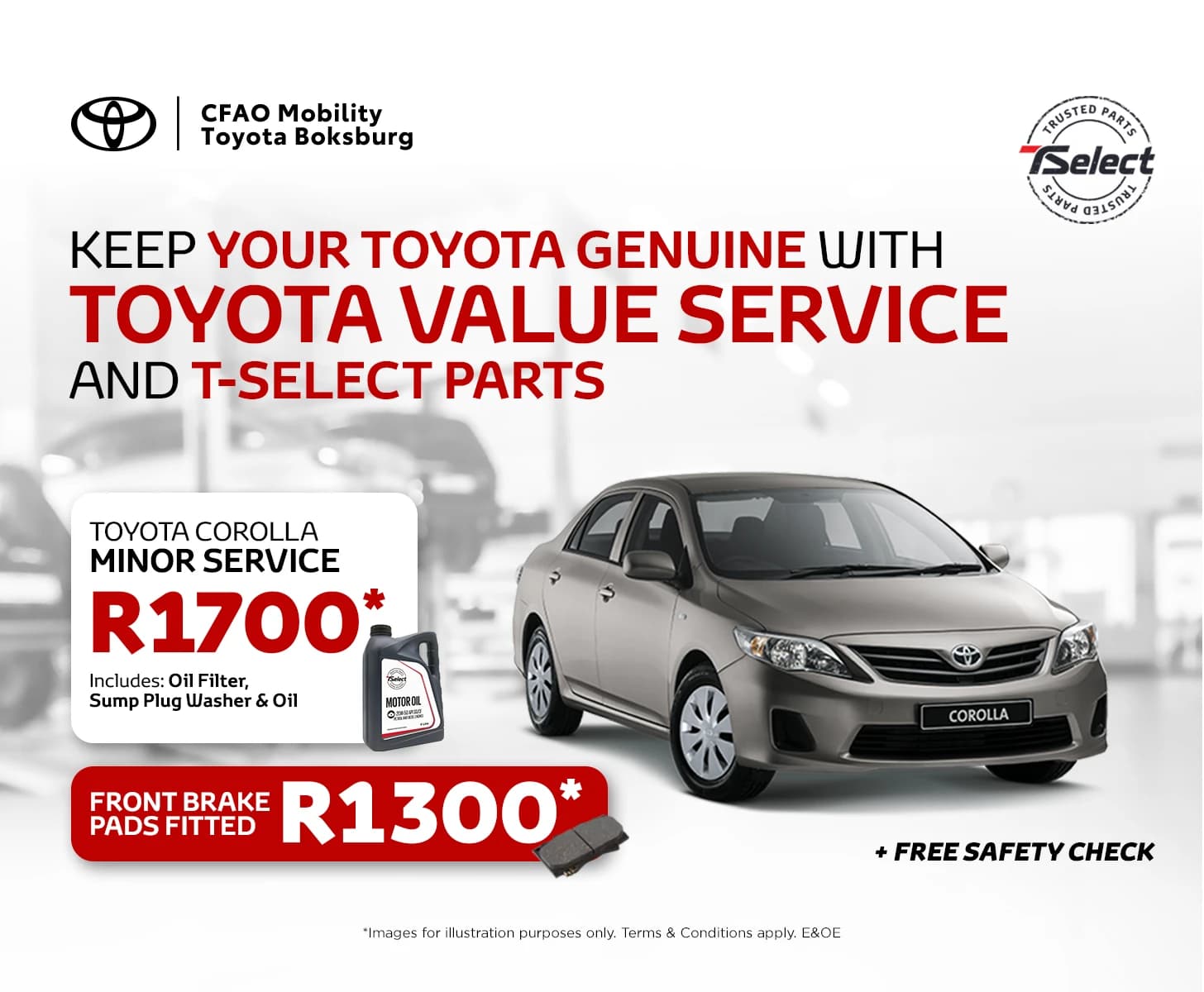 Toyota T-Select Parts