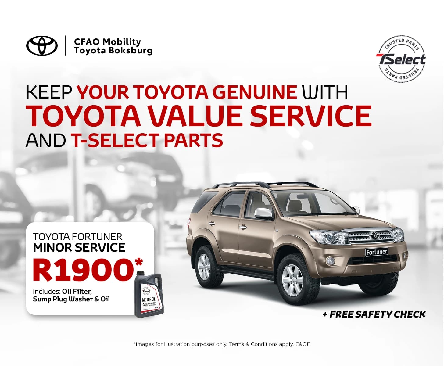 Toyota Fortuner T-Select Parts