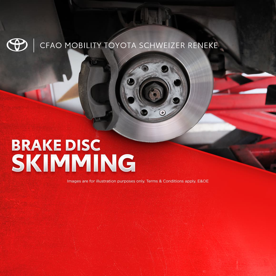 Toyota Brake Disc Skimming From Only R550