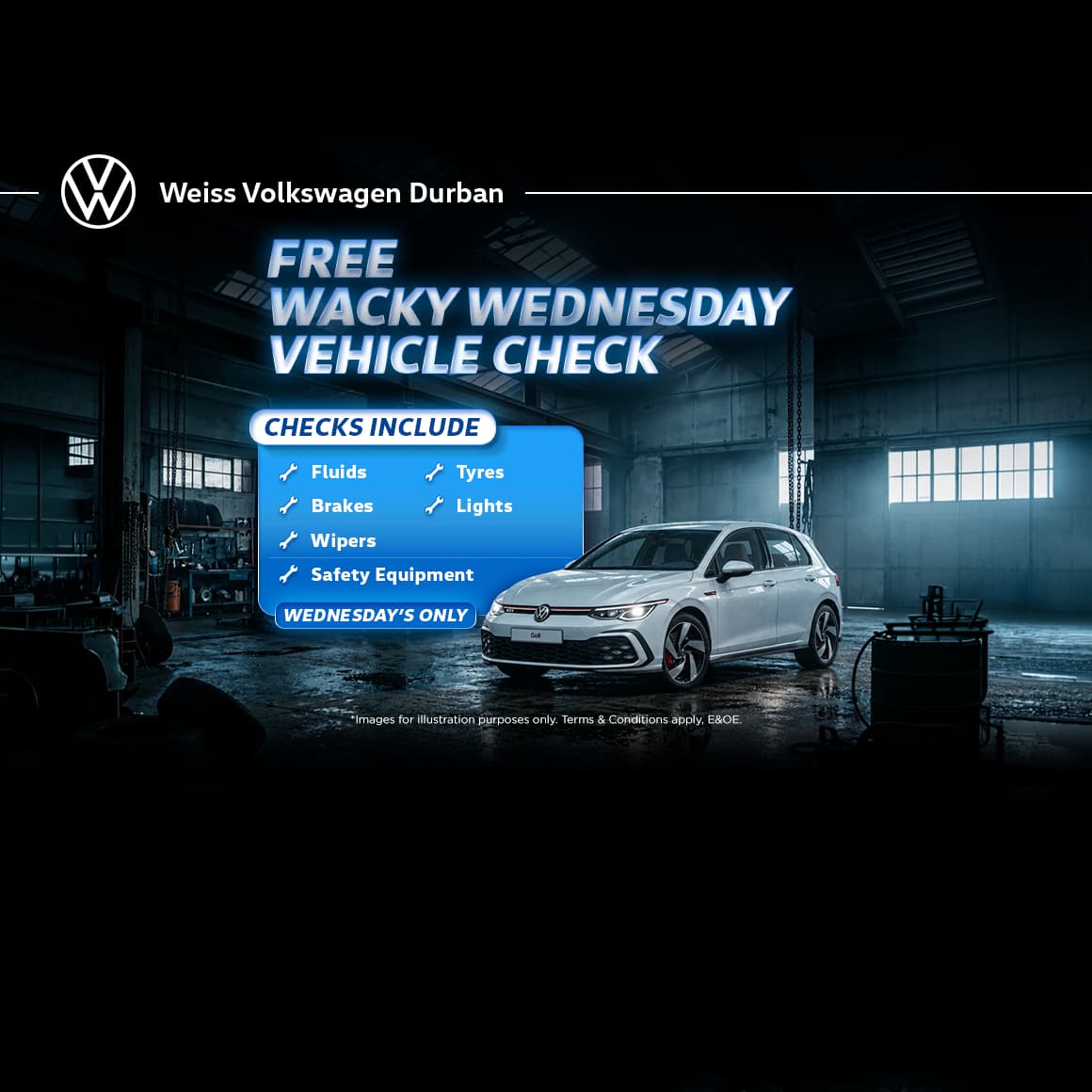 Volkswagen Free Wacky Wednesday Vehicle Check
