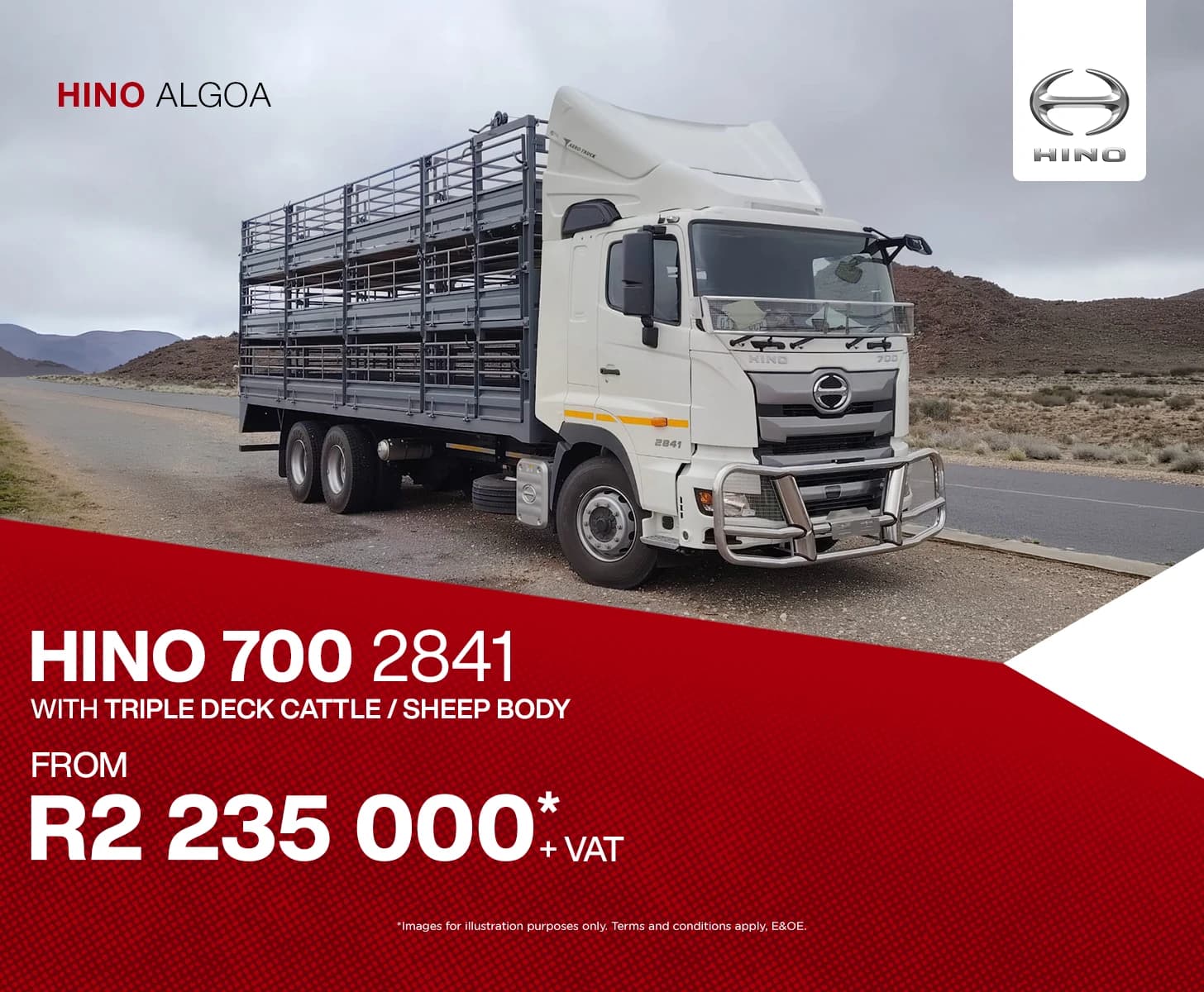 Hino Hino 700 2841 (er7) Amt 6x4 F/c C/c