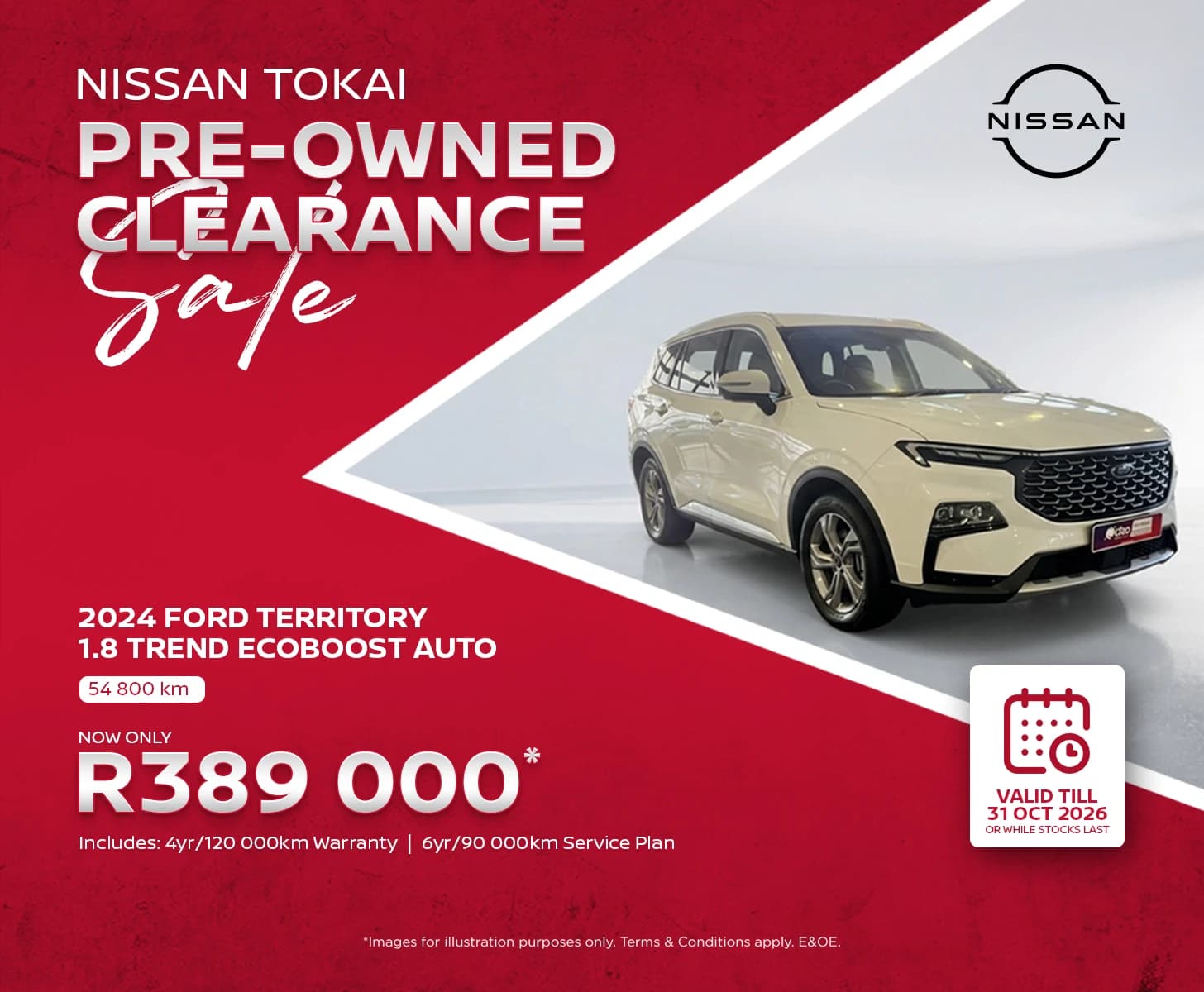 Nissan 2024 Ford Territory 1.8 Trend Ecoboost Auto Now Only R389 000*